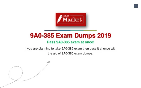 9A0-385 Mock Test - It's Easy to Pass If You Do It Smart