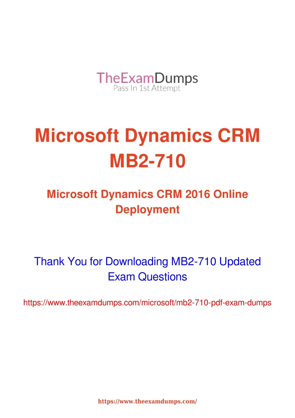 microsoft dynamics crm mb2 710