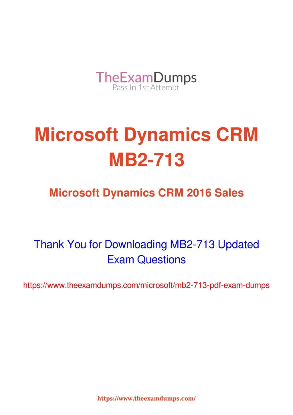 microsoft dynamics crm mb2 713