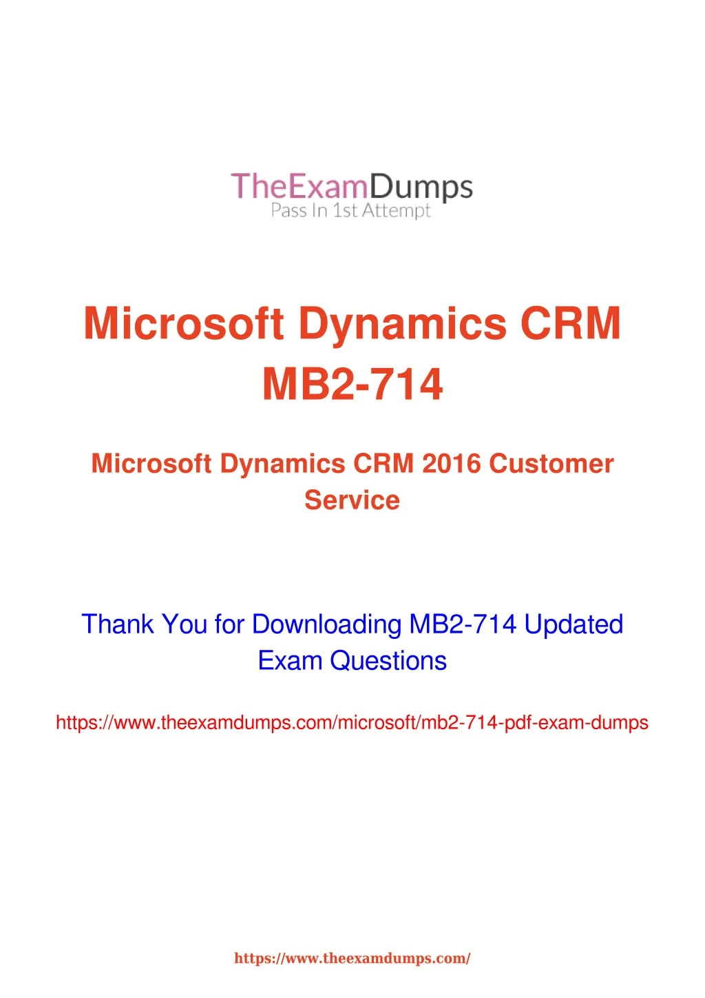 microsoft dynamics crm mb2 714
