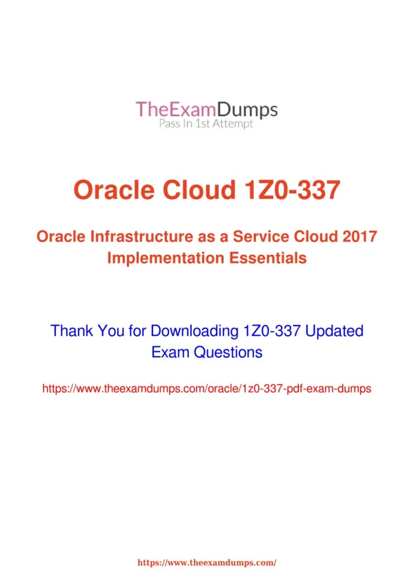 Oracle 1Z0-337 Practice Questions [2019 Updated]