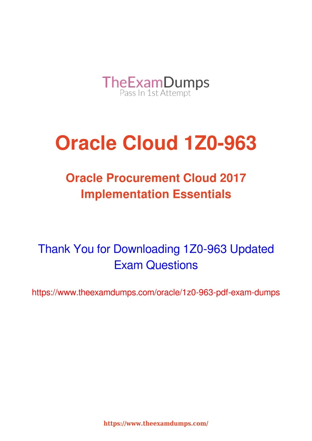oracle cloud 1z0 963