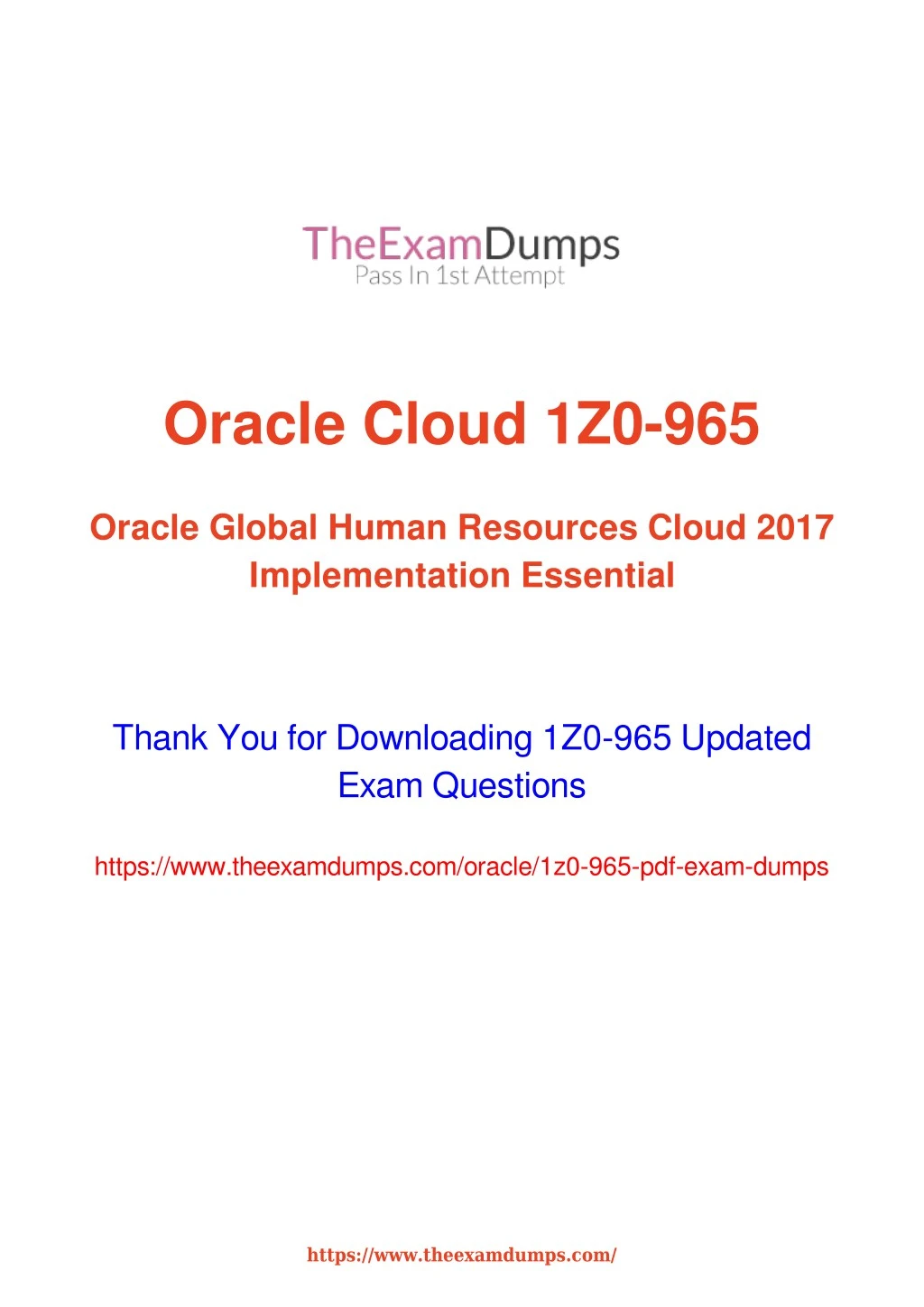oracle cloud 1z0 965