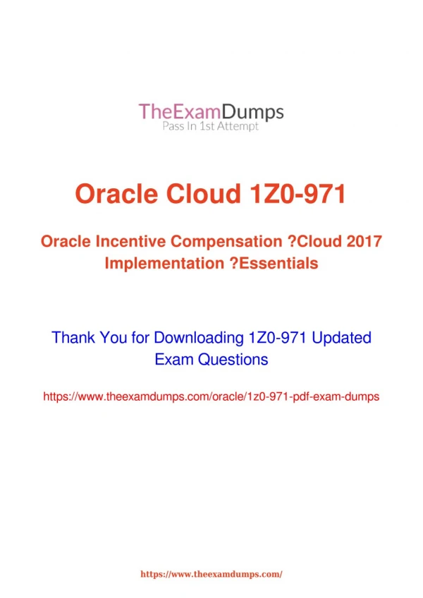 Oracle 1Z0-971 Practice Questions [2019 Updated]