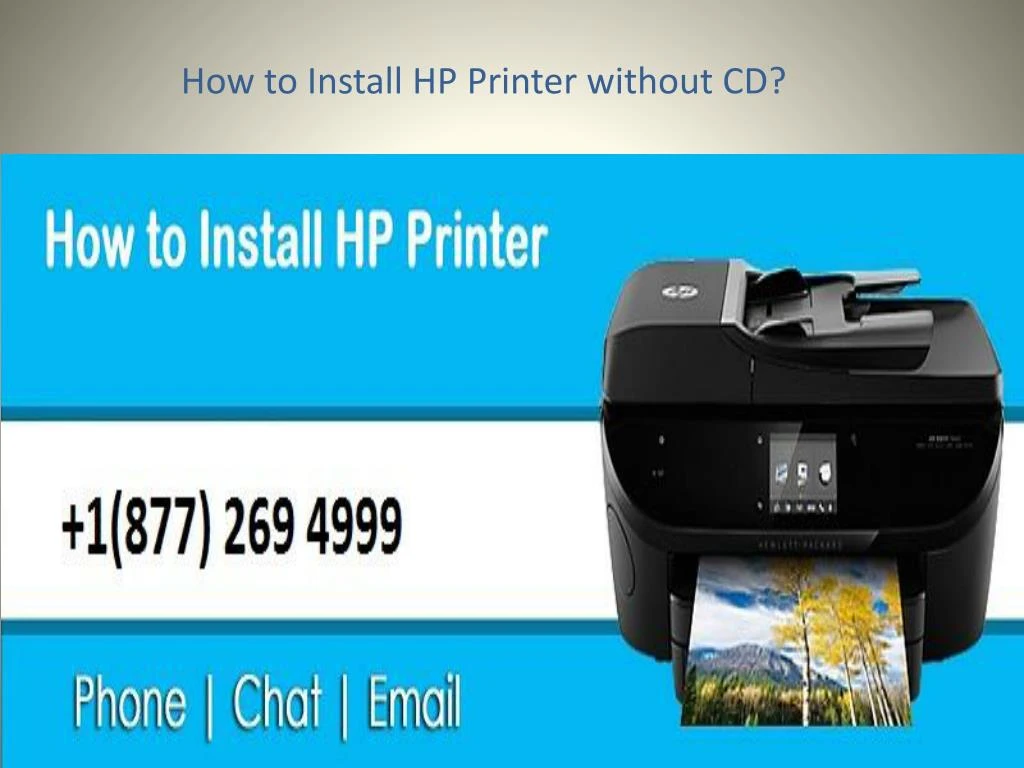 how to install hp printer without cd