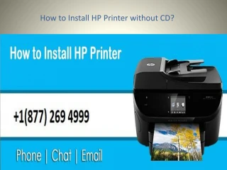 How to install HP Printer without CD - slide 1