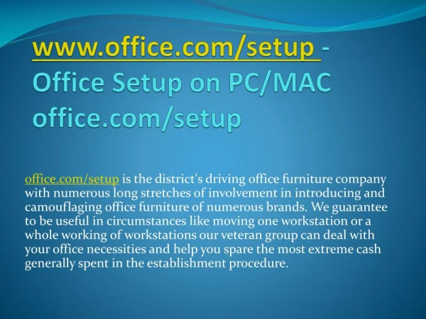 www office com setup office setup on pc mac office com setup
