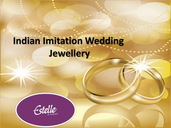 Indian Imitation Wedding Jewellery, Fashion Jewellery Online Shopping - Estelle
