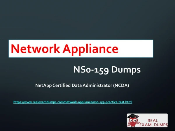 Get Valid Network Appliance NS0-159 Exam Question from Realexamdumps