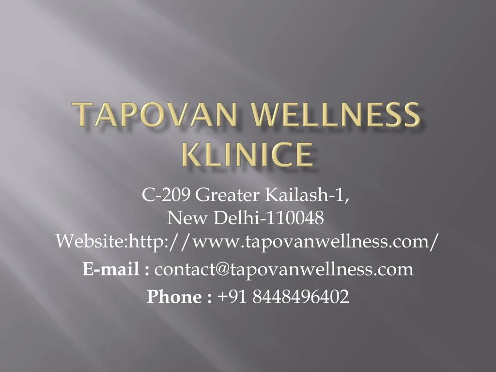 tapovan wellness klinice