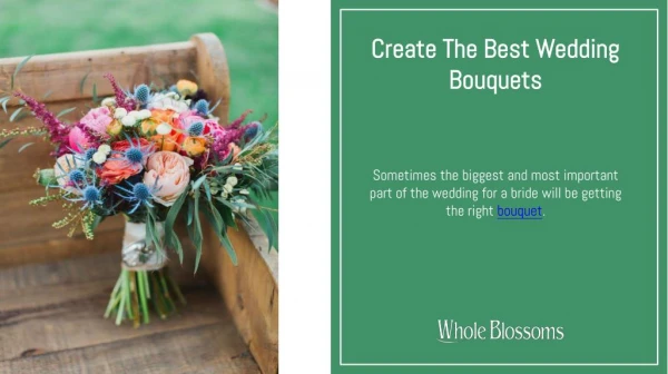 Creative and Interesting Ways to Use Fresh Wedding Bouquets