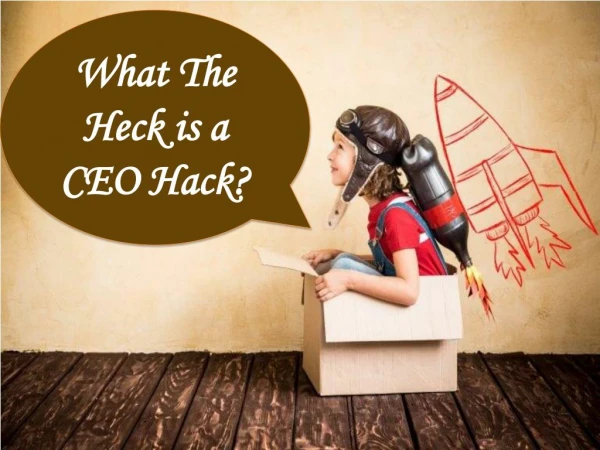 What The Heck is a CEO Hack?