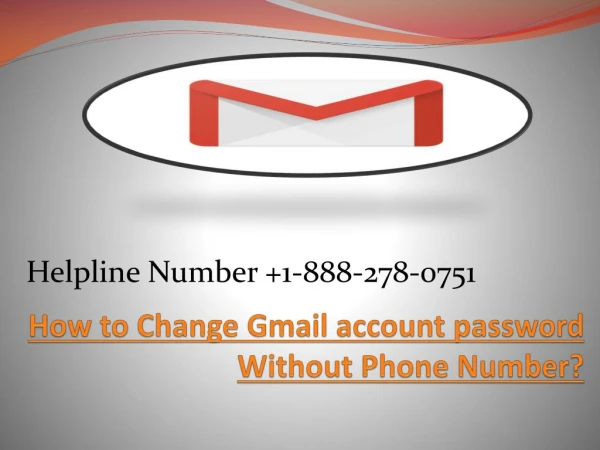How to Change Gmail account password Without Phone Number?