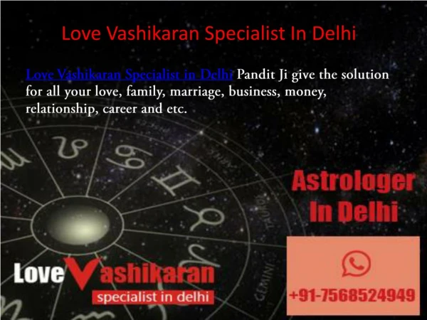 Love Vashikaran Specialist In Delhi