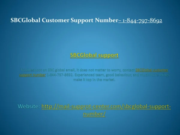 SBC Global Support Number