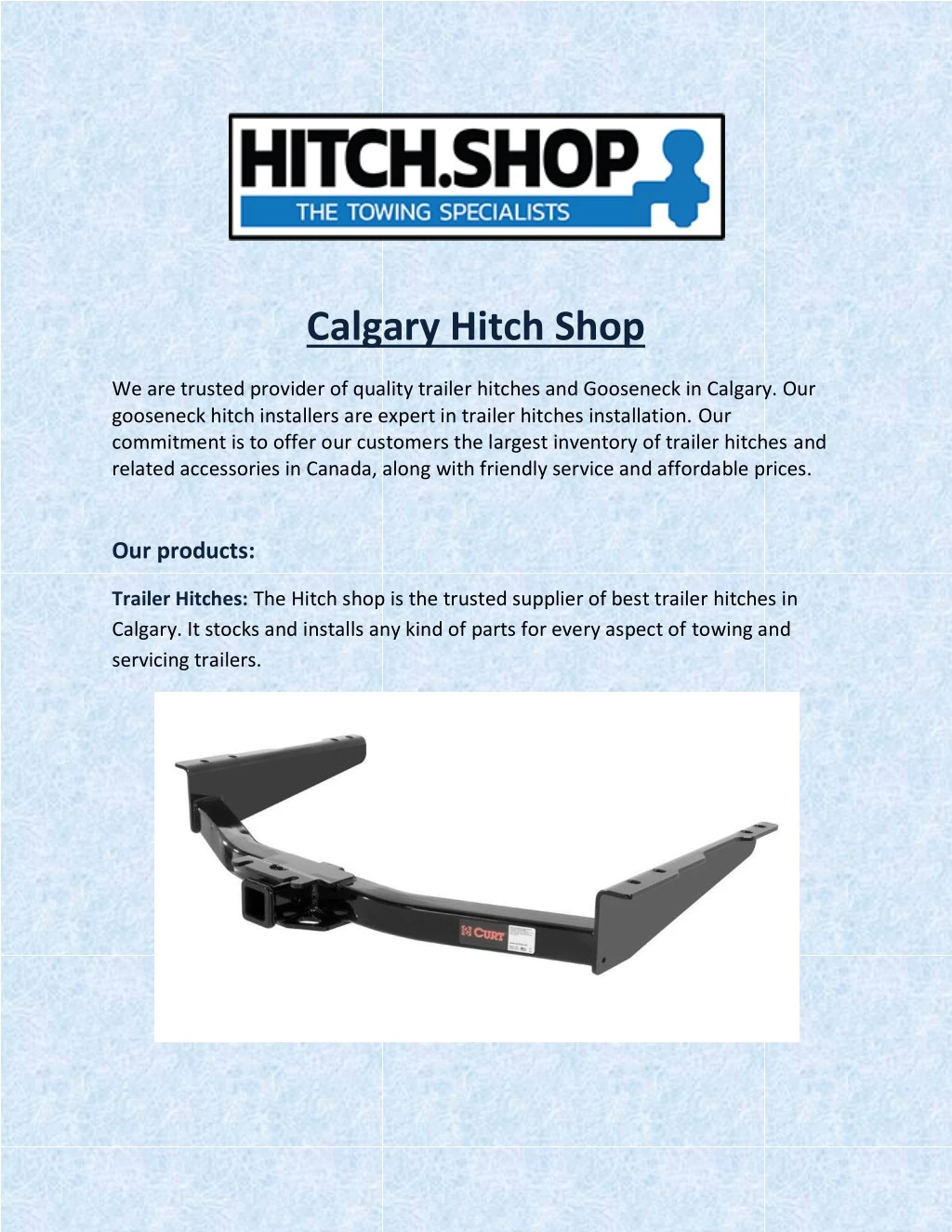 calgary hitch shop