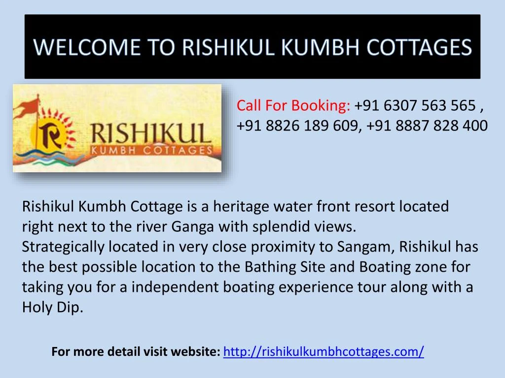 welcome to rishikul kumbh cottages