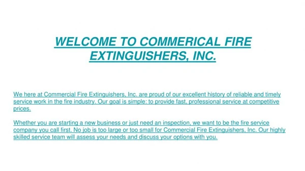 Fire Extinguisher Sales, Supplier and Fire Extinguisher Inspections at GA