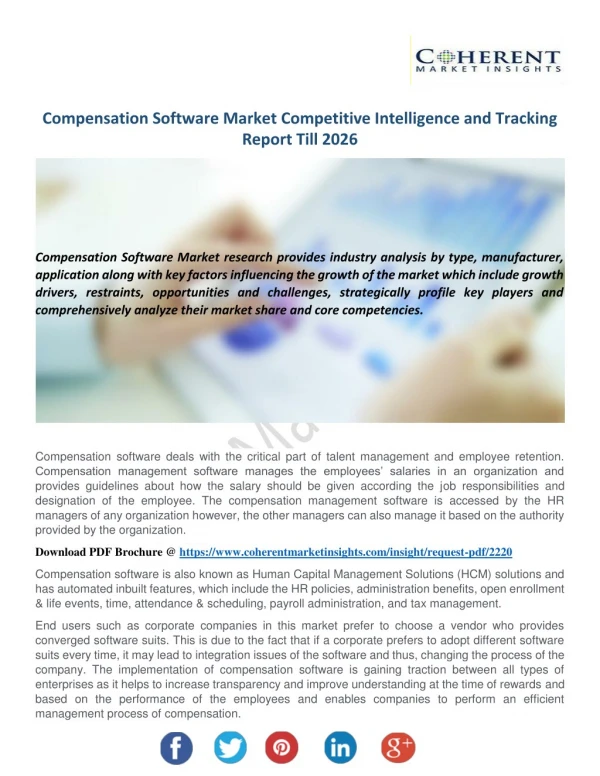 Compensation Software Market