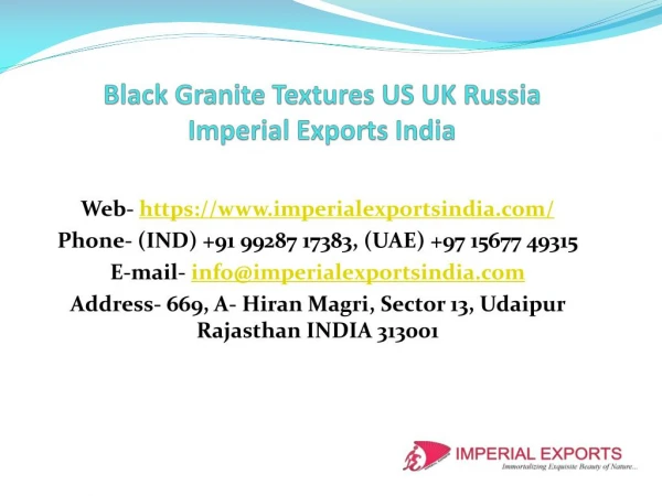Black Granite Textures US UK Russia Imperial Exports India
