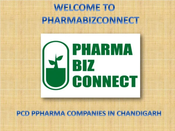 PCD Companies in Chandigarh