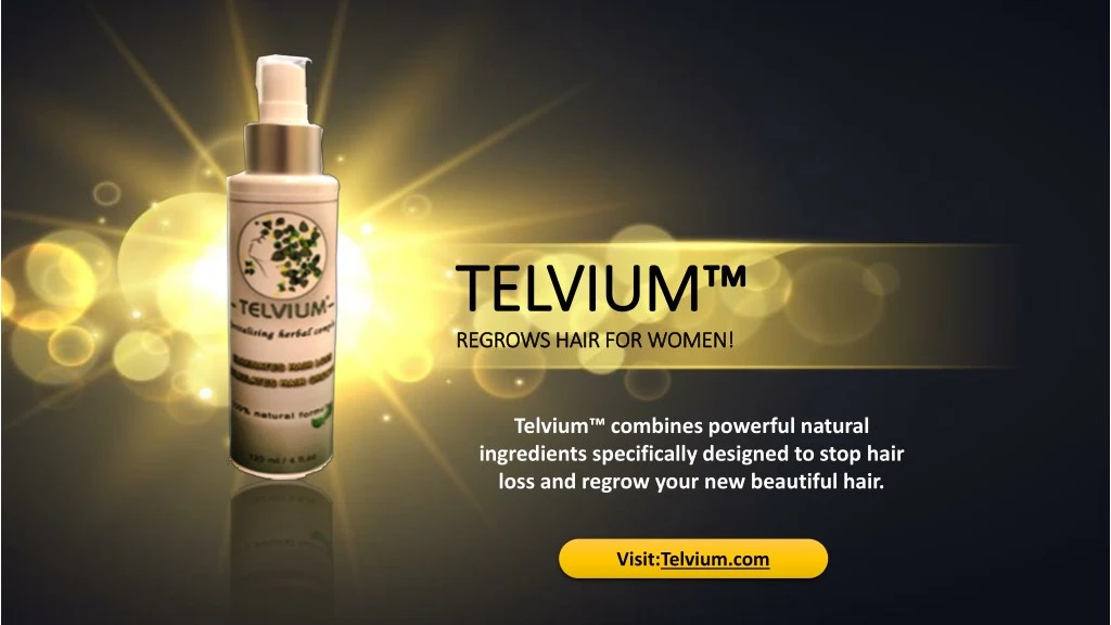 telvium telvium regrows hair for women regrows