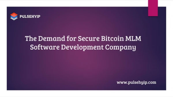 Where to find the bug free Bitcoin MLM Software?