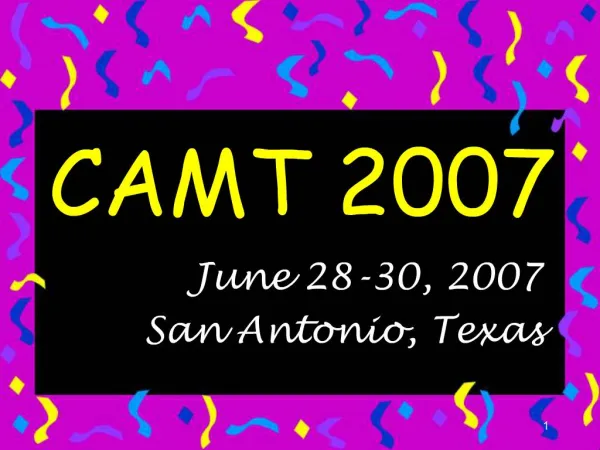 CAMT 2007