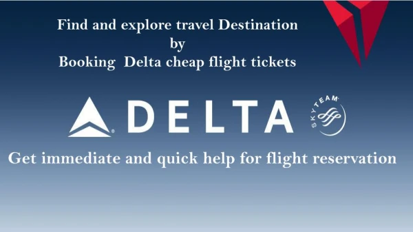 Lowest Fare Deals On Delta Airlines Reservation Phone Number