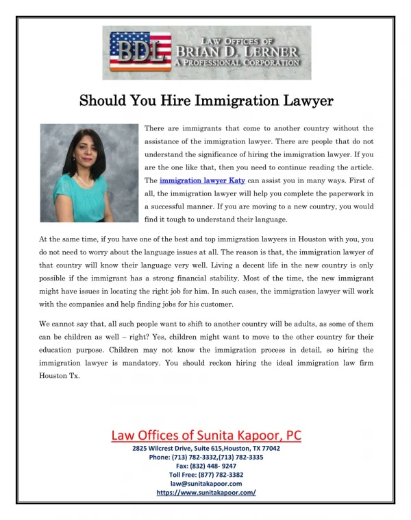 Should You Hire Immigration Lawyer