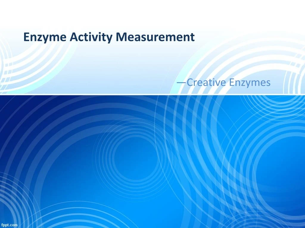 enzyme activity measurement