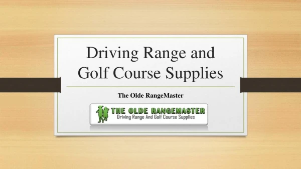Best Source for Affordable Golf Supplies