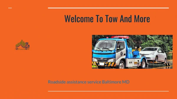 Roadside assistance service Baltimore MD | towingbaltimoremd