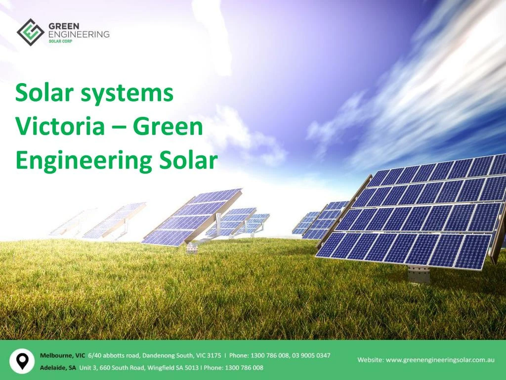 solar systems victoria green engineering solar