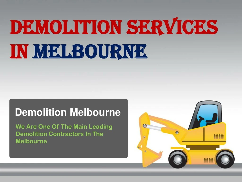 demolition melbourne