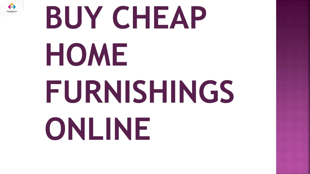 buy cheap home furnishings online