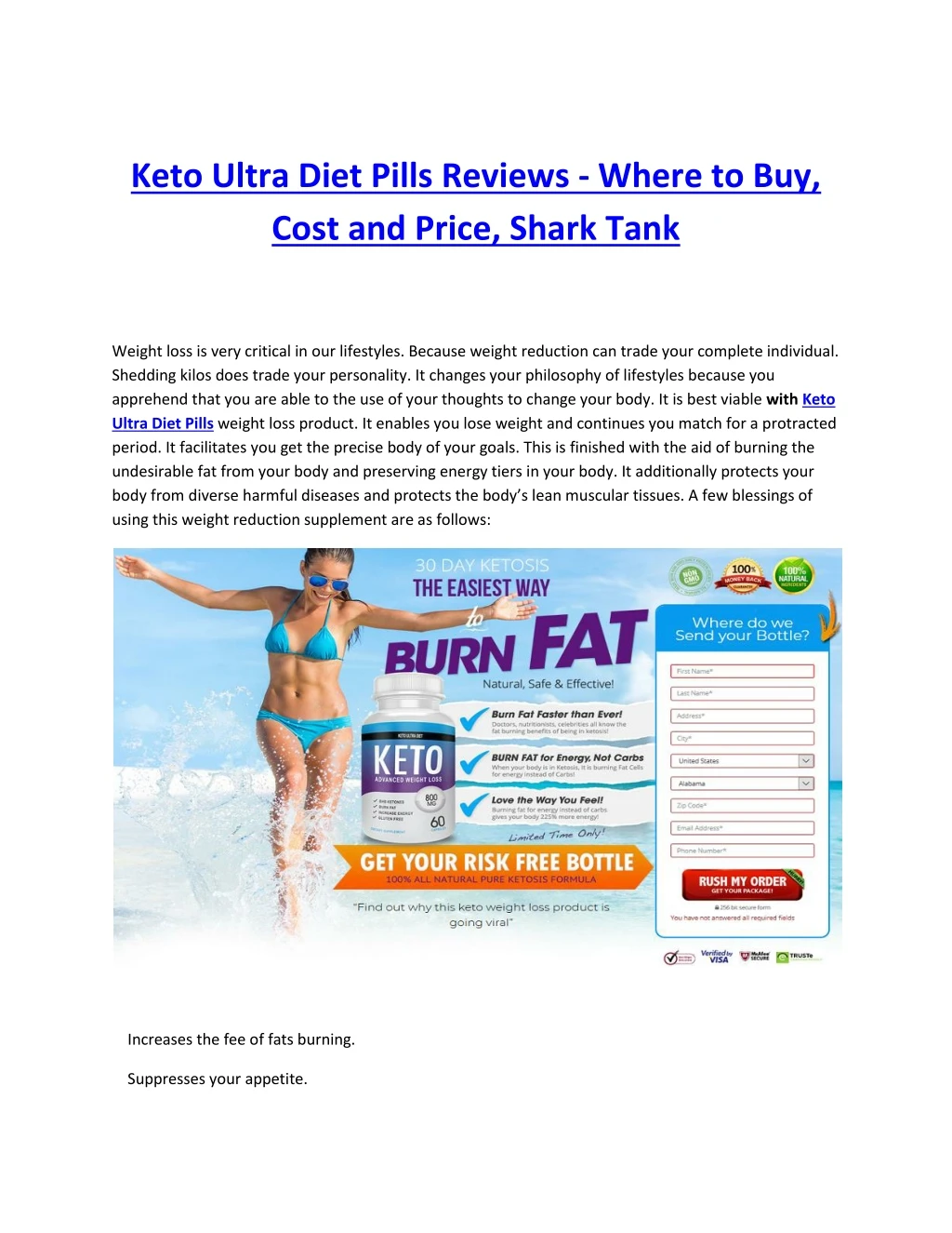 keto ultra diet pills reviews where to buy cost