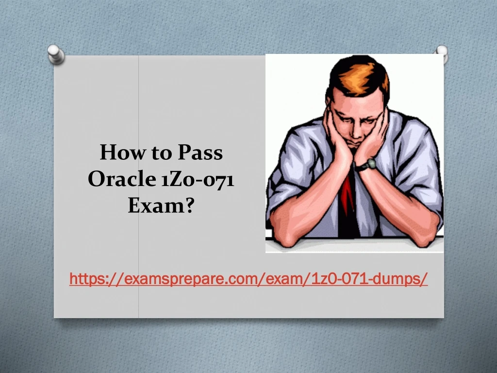how to pass oracle 1z0 071 exam