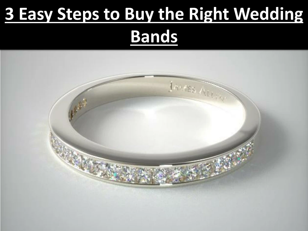 3 easy steps to buy the right wedding bands