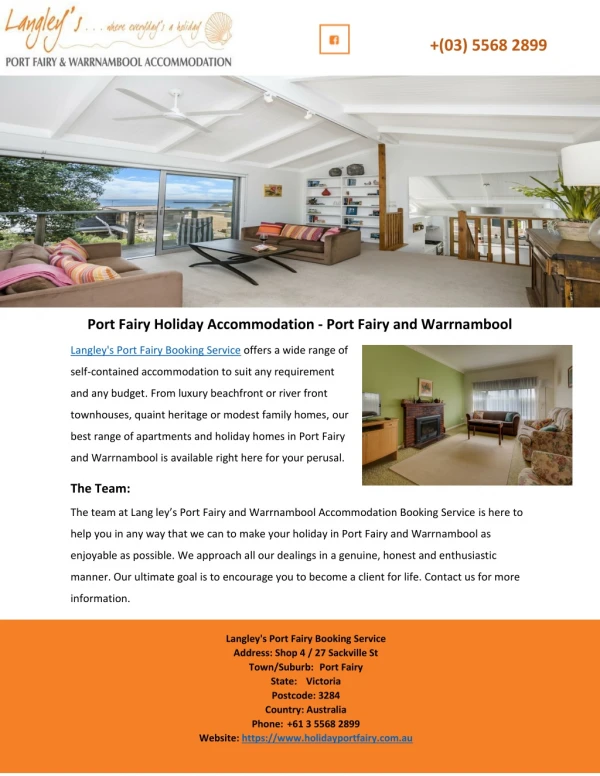 Port Fairy Holiday Accommodation - Port Fairy and Warrnambool