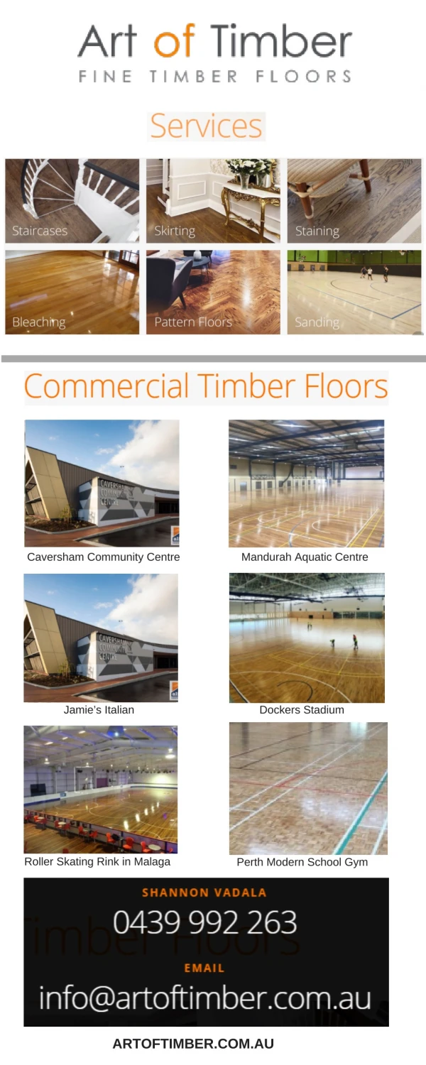 Commercial Timber Flooring, Perth
