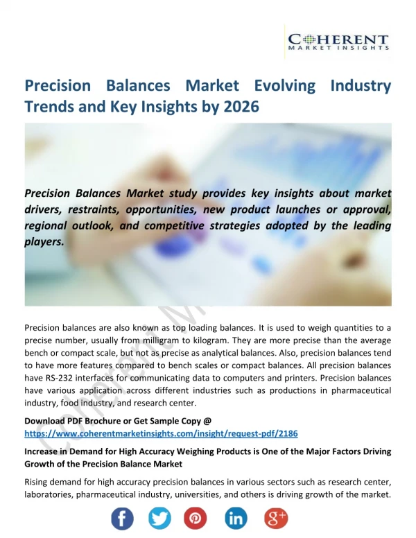 Precision Balances Market Evolving Industry Trends and Key Insights by 2026