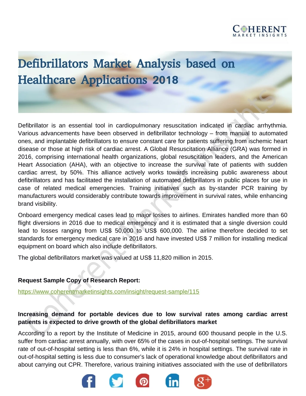 defibrillators market analysis based