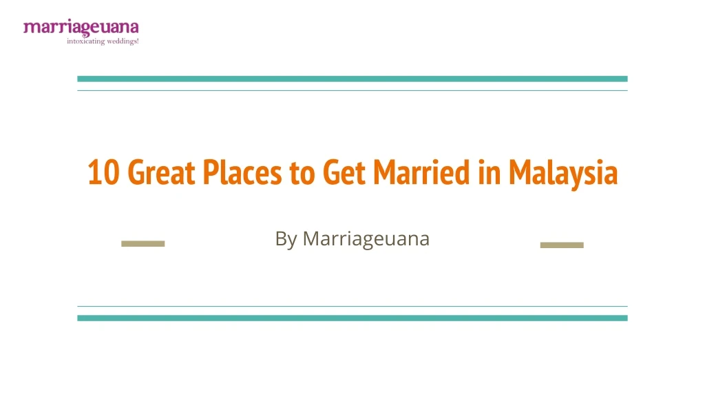 10 great places to get married in malaysia