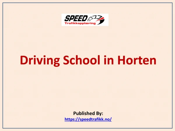 Driving School in Horten