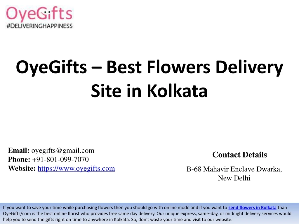 oyegifts best flowers delivery site in kolkata