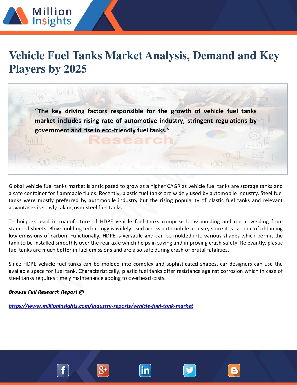 vehicle fuel tanks market analysis demand