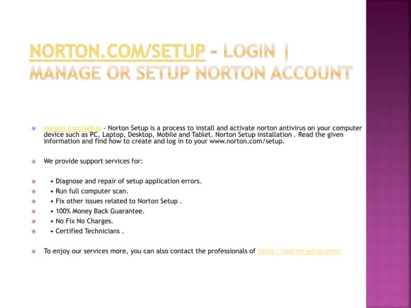norton com setup login manage or setup norton account