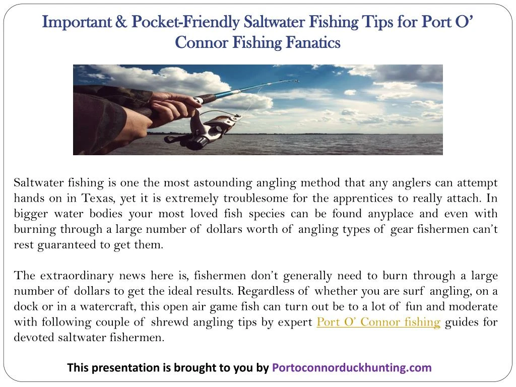 important pocket friendly saltwater fishing tips