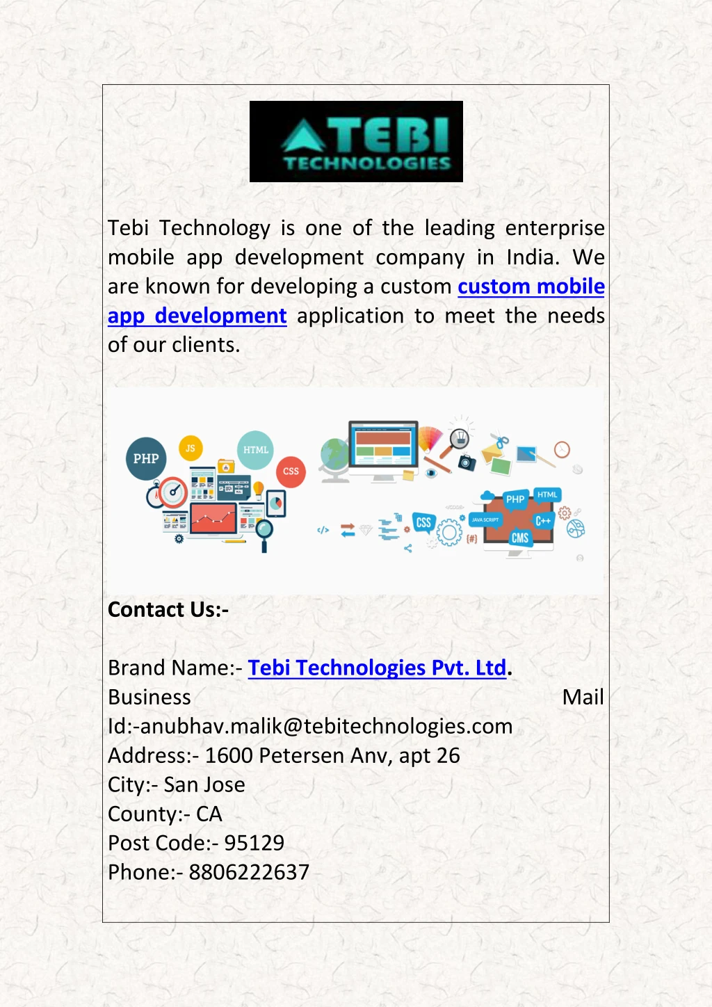 tebi technology is one of the leading enterprise